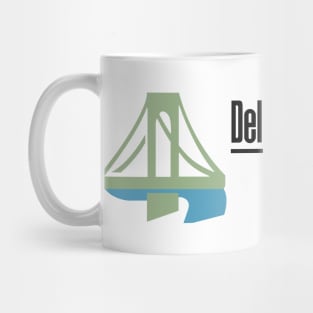 Delaware River Towns Local Logo - Black Text Mug